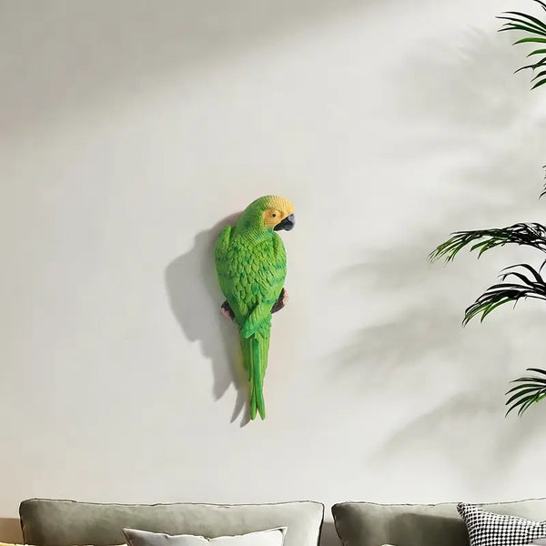 Handcrafted Parrot Sculpture - Green