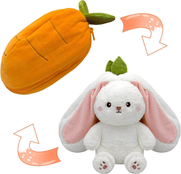 Bunny Stuffed Animal,Carrot Reversible Cuddle Bunny