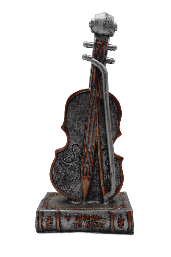 Violin with Book - Silver