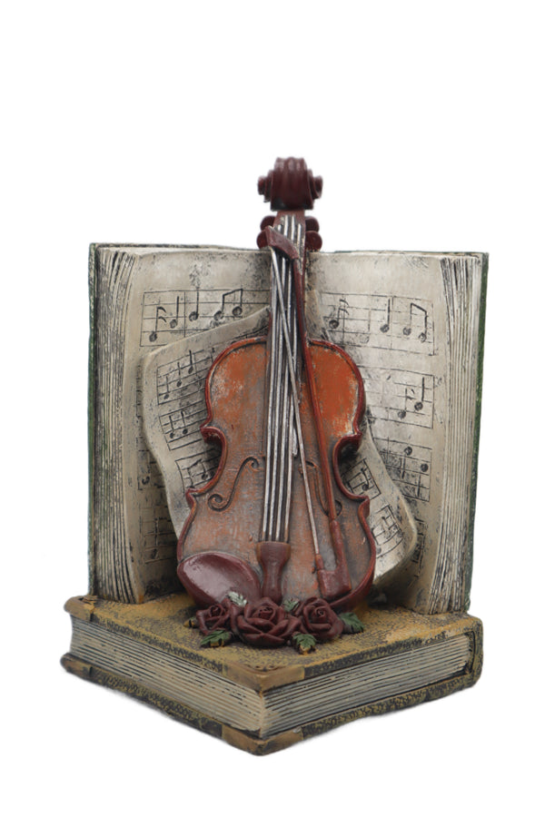 Violin with book