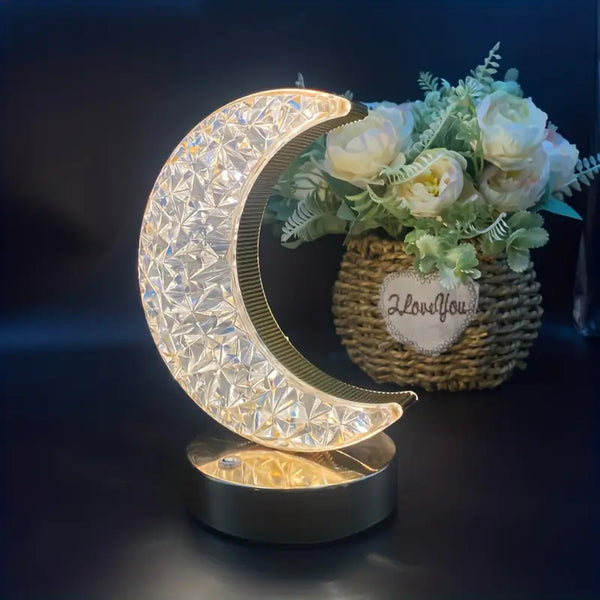 Touch-Dimming Table Lamp  (half moon shape)