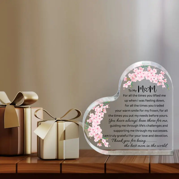 Acrylic Heart-Shaped Mother'S Day Gift